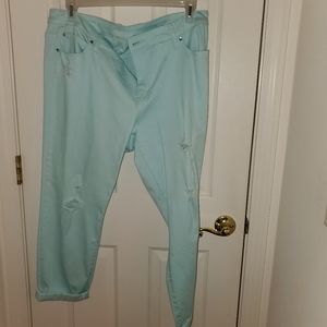 Womens 2 piece  skinny ankle pants and matching top